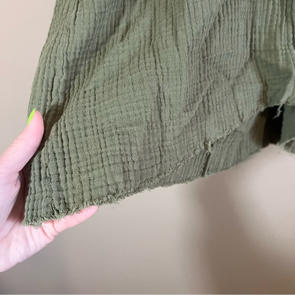 Faherty Women’s Olive Green Organic Cotton Gauze Tank Top XS - Picture 9 of 11